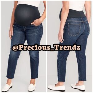 Old Navy Maternity Full Panel OG Straight Jeans Size 4 Color “Twila”